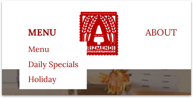 Simplified the main navigation to just  two items with a drop-down