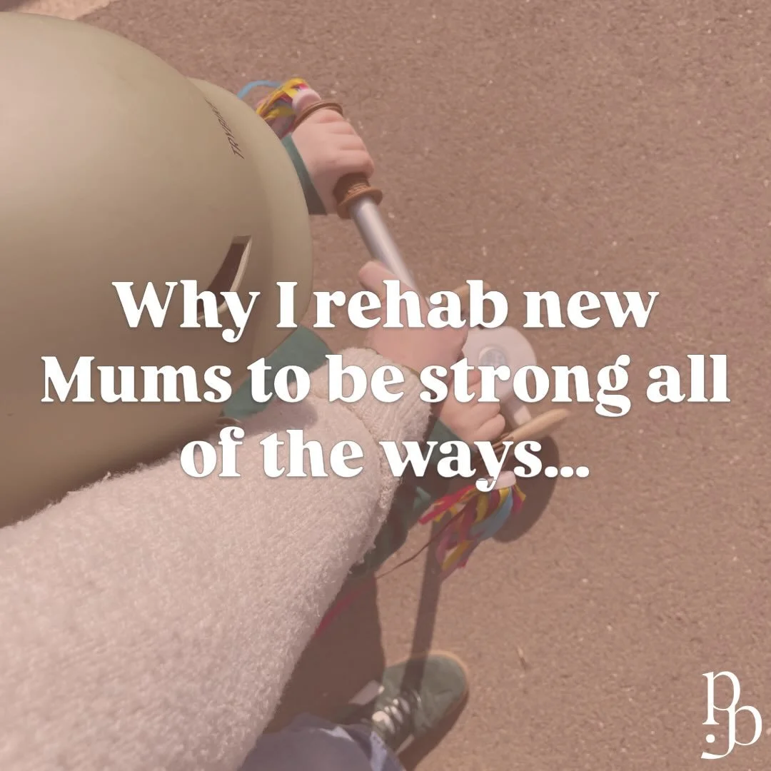 Postnatally your body is under constant strain, you&rsquo;re basically always carrying around a beautiful little kettlebell with you that&rsquo;s only getting heavier 👶🏻 

Bending, twisting, lifting, squatting all with weight. 

This why some of my