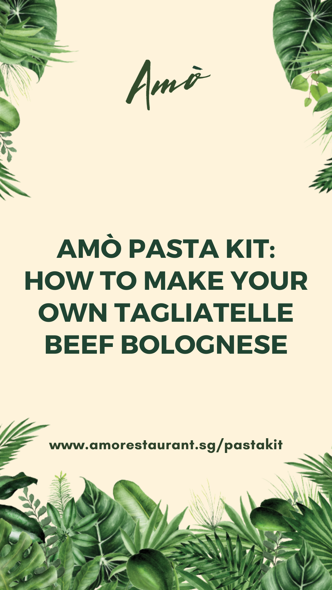 Amò Pasta Kit - Beef Bolognese