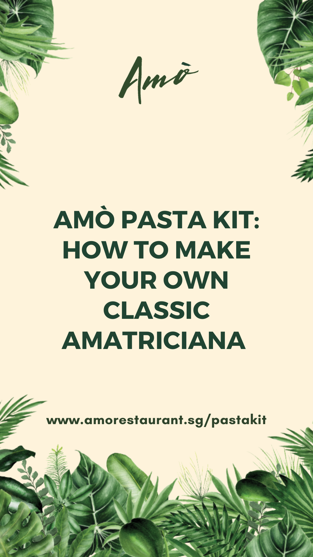 Amò Pasta Kit - Classic Amatriciana