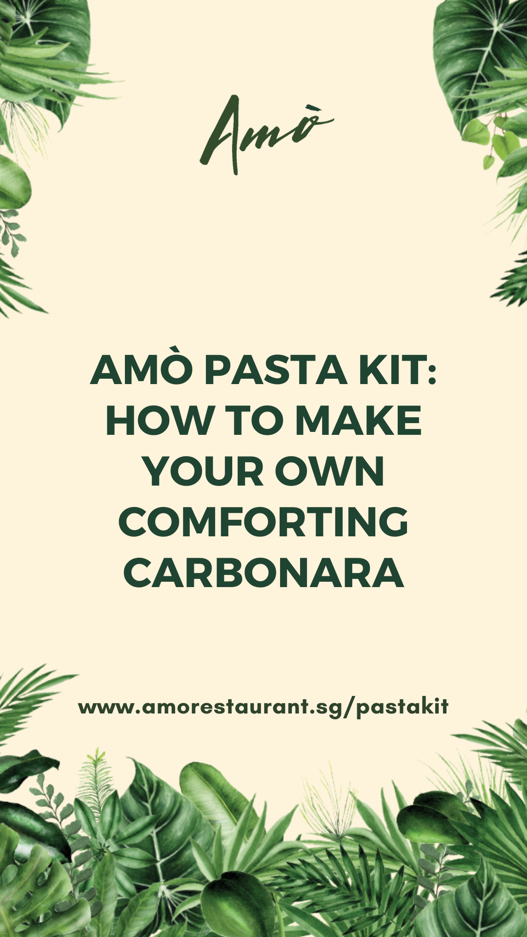 Amò Pasta Kit - Comforting Carbonara