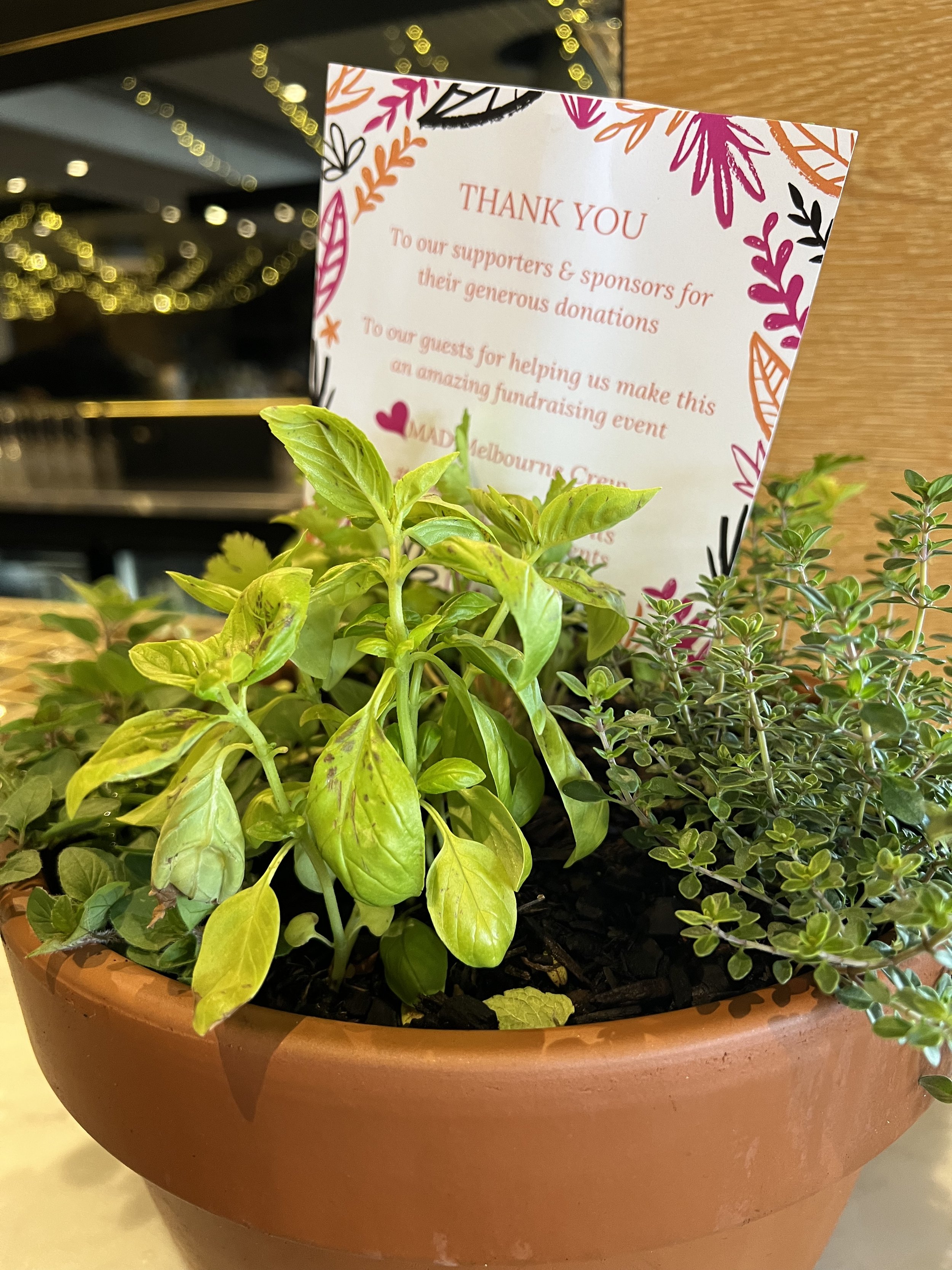 Did you get the spot under your chair for the centrepiece from The Bayside Gardner