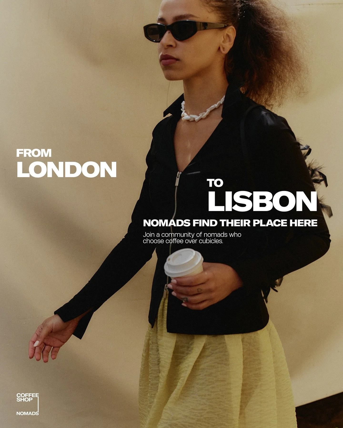 3/3

The result?

Coffee Shop Nomads, the first official platform for booking indie coffee shops to work from.

A brand with attitude, clarity, and a movement behind it.

No more table roulette.

No more laptop guilt.

Just great coffee, great work, 