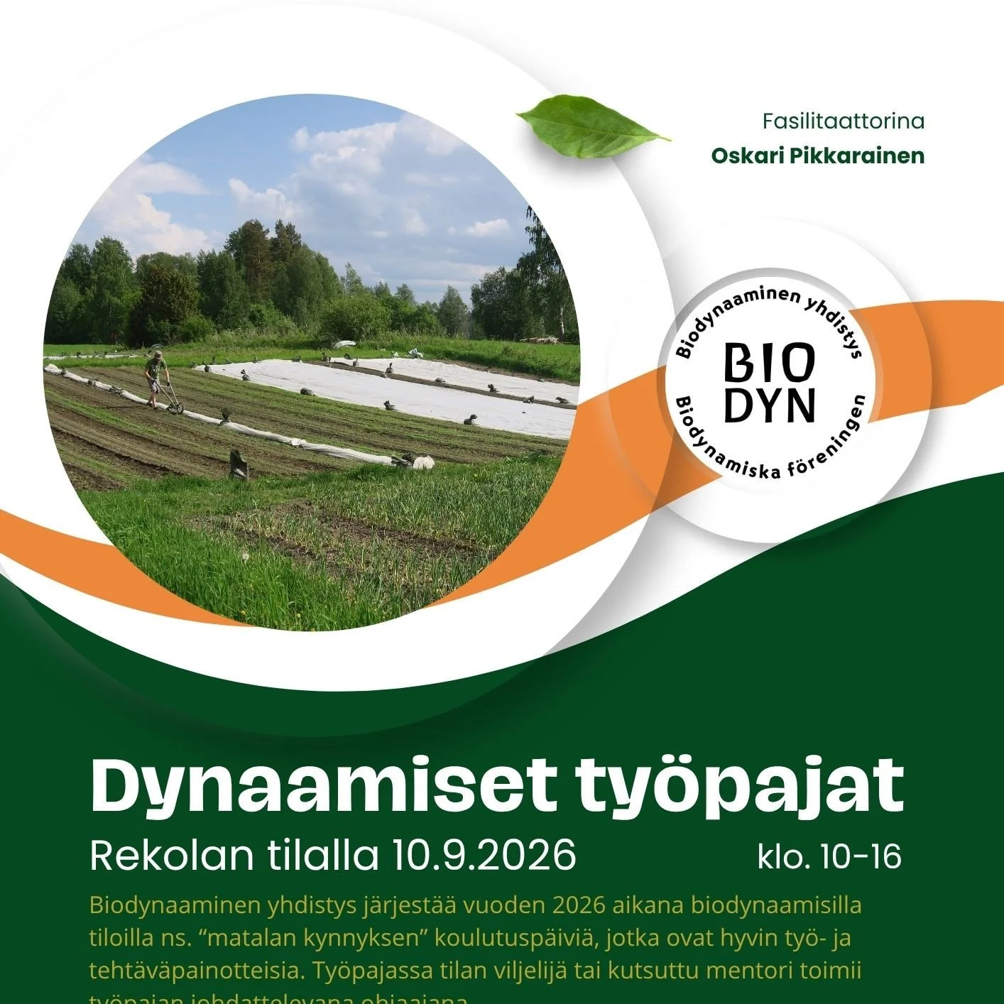 Dynaaminen työpaja Rekolan tilalla