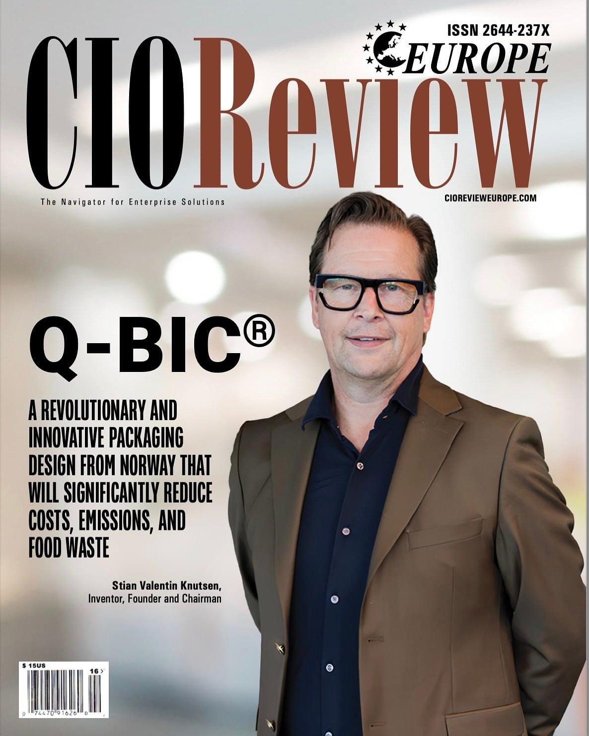 Vi har hatt &aelig;ren av &aring; fotografere Stian og Bj&oslash;rn, de dyktige menneskene bak Q-Bic-l&oslash;sningen fra @smart_packaging_industries

Dette innovative prosjektet har blitt k&aring;ret av @cioreview Europe til en av de &quot;Top Smart