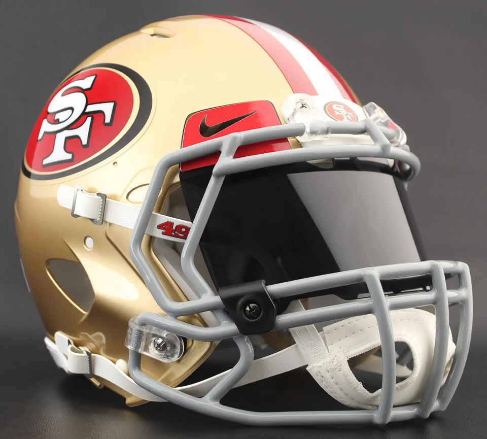 Logo 49ers Speed Helmet UNC Charlotte 49ers White C Logo Riddell