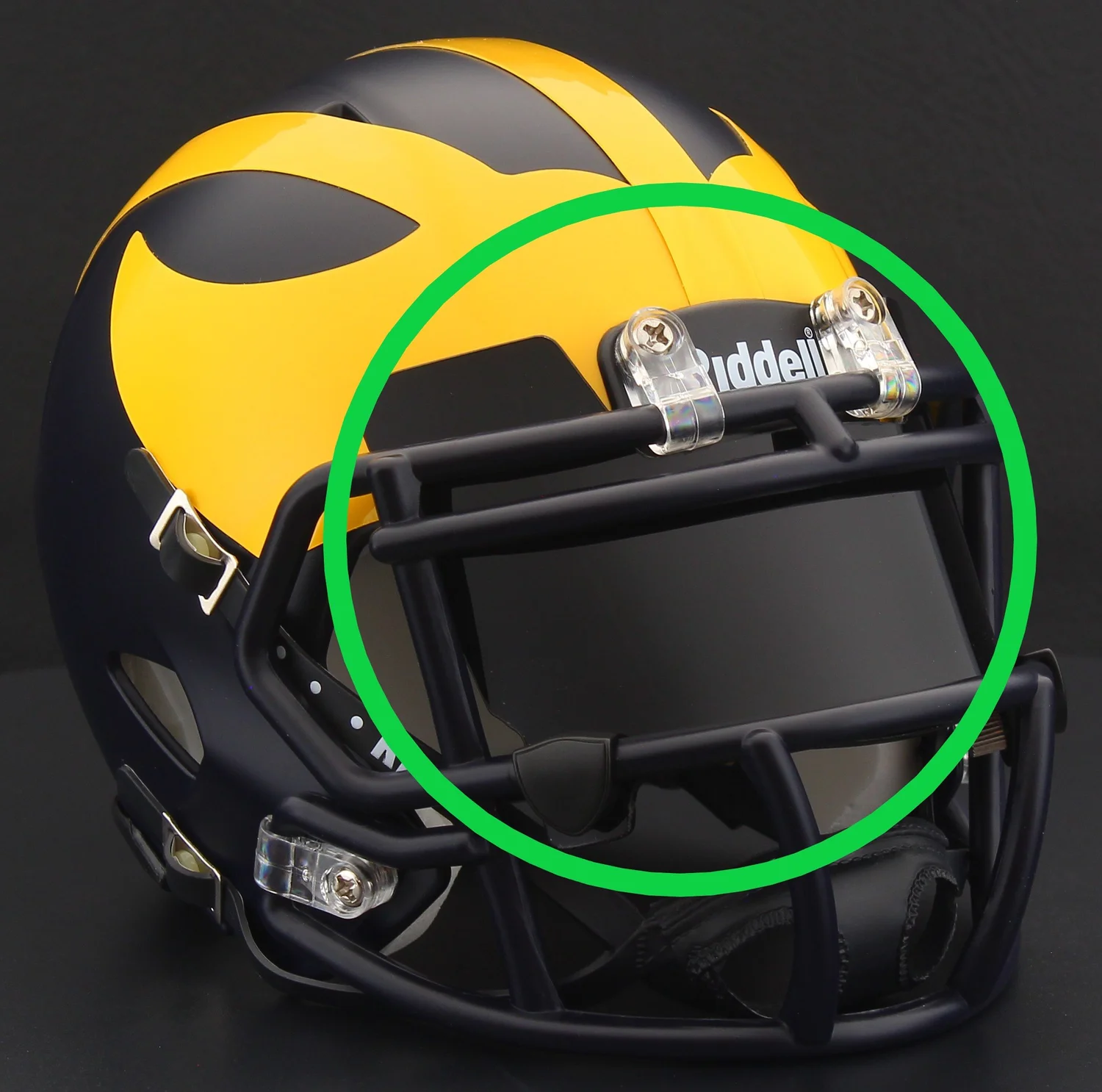 CUSTOM* MICHIGAN WOLVERINES NCAA Riddell Speed Authentic MINI Football Helmet OnField Productions, Inc. CUSTOM* MICHIGAN WOLVERINES NCAA Riddell Speed Authentic MINI Football Helmet OnField Productions, Inc.