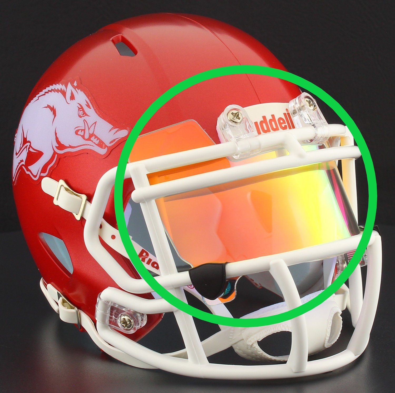 authentic arkansas razorback football helmet DARREN McFADDEN SIGNED RAZORBACKS Riddell MINI wRunDMC Dallas Card Show Great for Fans and Collectors. Arkansas Razorbacks Authentic Speed |