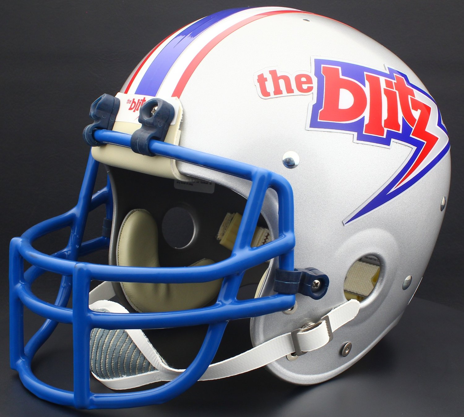blitz football helmets usfl CHICAGO BLITZ 1983 USFL Full Size Football Helmet Decals / Stickers  *COMPLETE SET* — OnField Productions, Inc