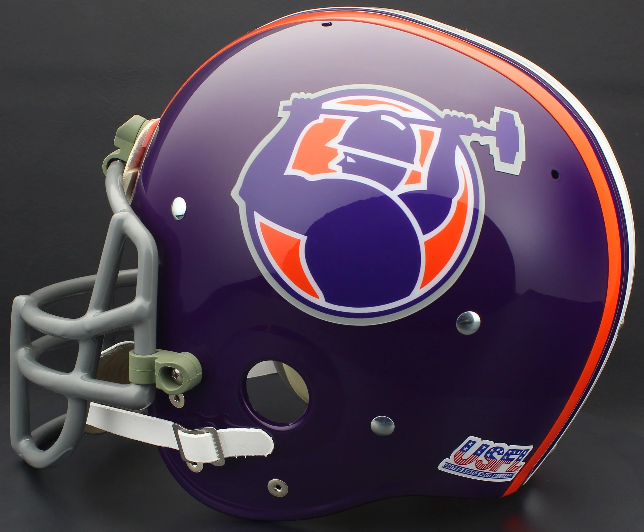 PITTSBURGH MAULERS 1984 USFL Vintage Gameday Football Helmet  OnField  Productions, Inc.