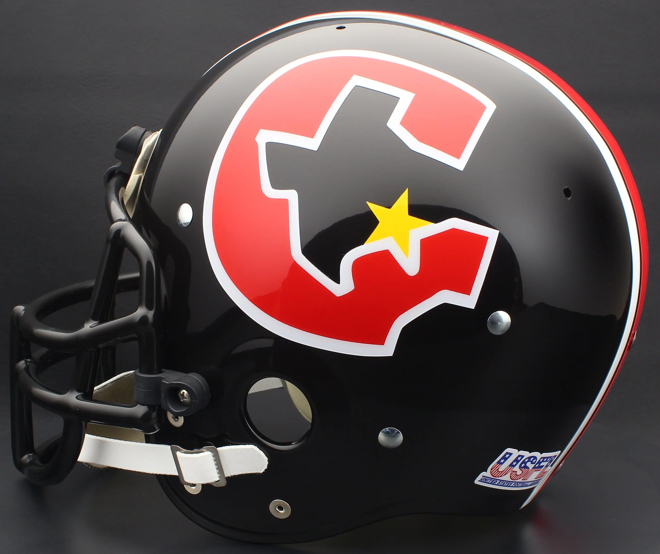 HOUSTON GAMBLERS 1984-1985 USFL Vintage Gameday Football Helmet  OnField  Productions, Inc.