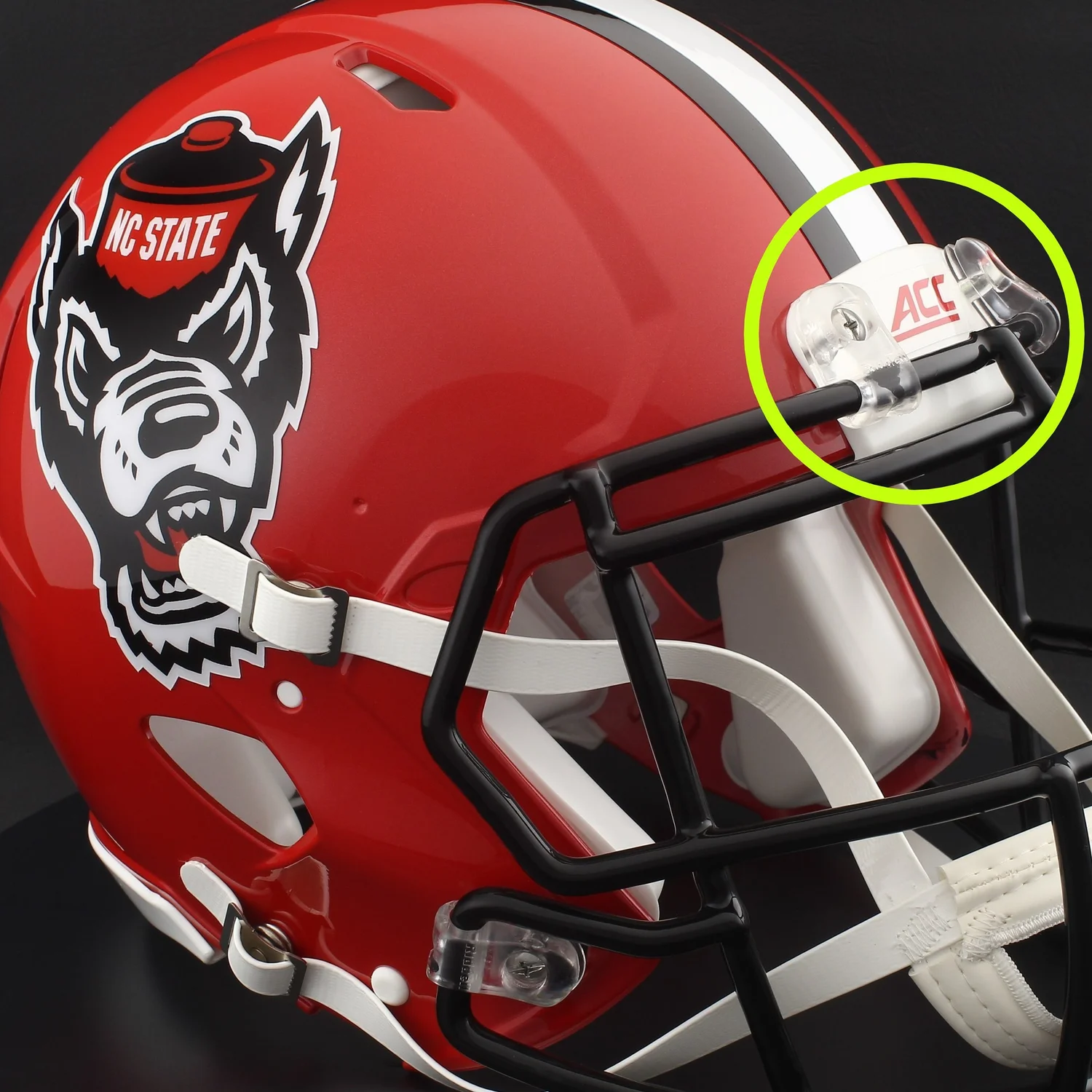 NORTH CAROLINA STATE WOLFPACK *MINI* Football Helmet Nameplate Decal /  Sticker "ACC"  OnField Productions, Inc.