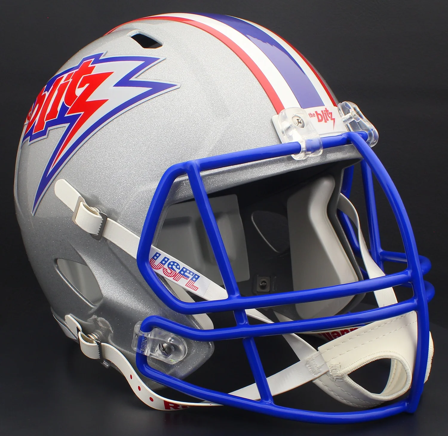 blitz football helmets CHICAGO BLITZ 1983 USFL Riddell Speed AUTHENTIC Football Helmet — OnField  Productions, Inc