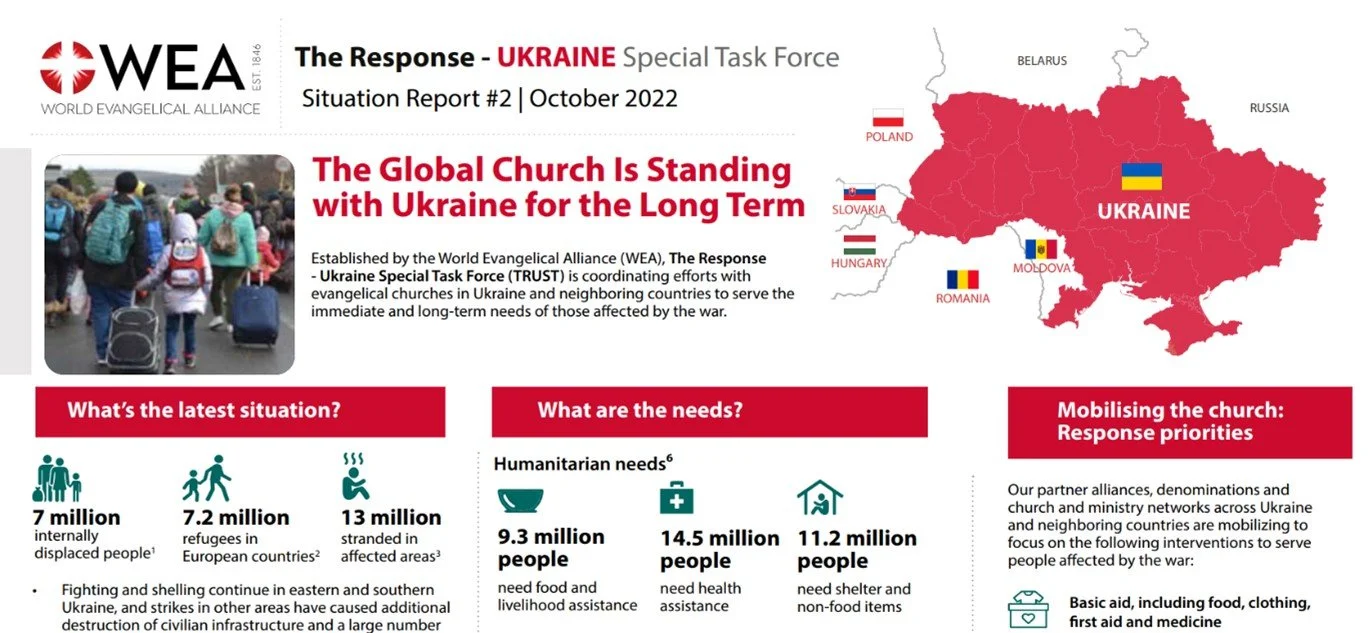 Ukraine: Situation report from the World Evangelical Alliance