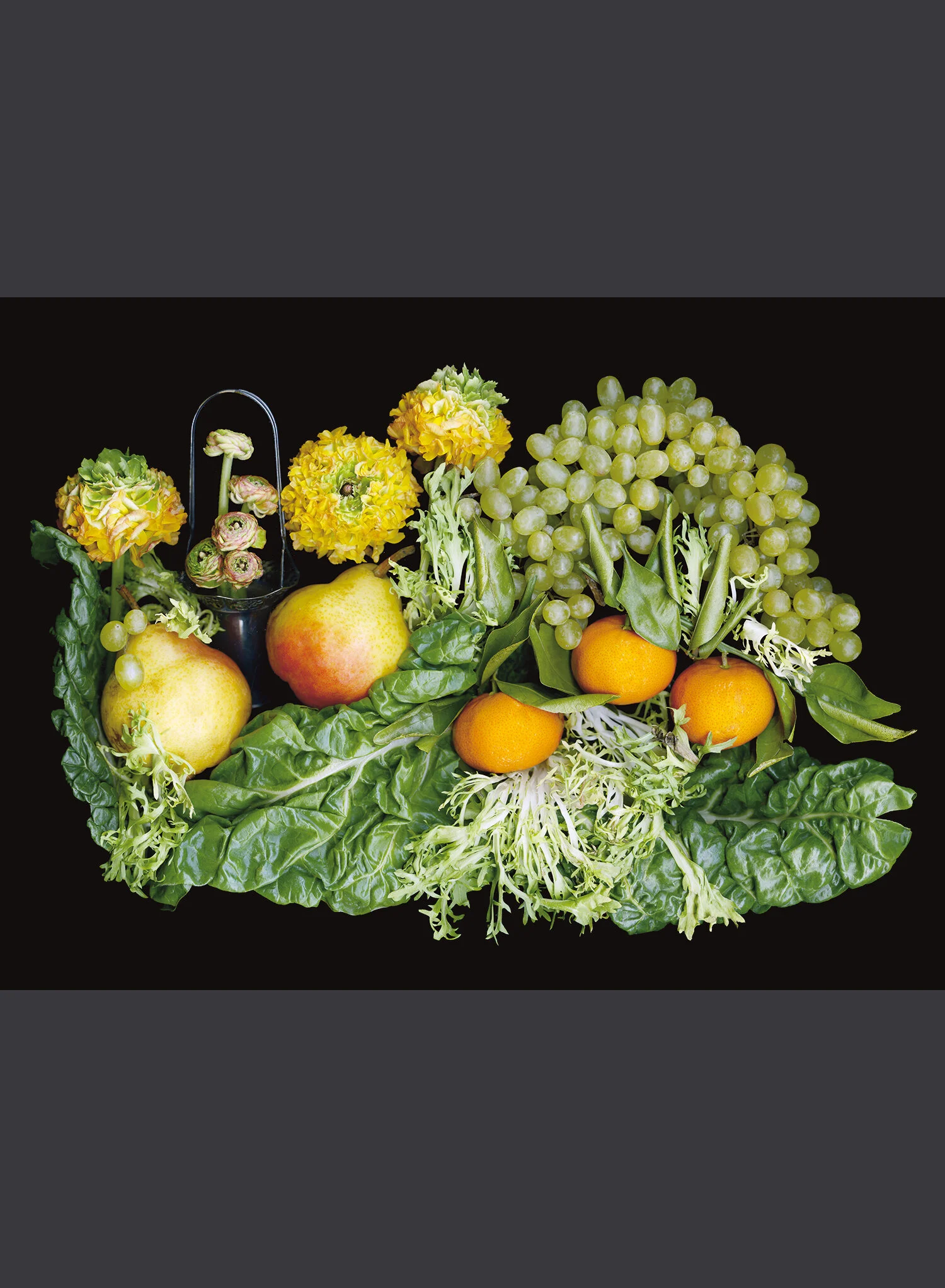 Grapes, Tangerines and Ranunculus - Still Life
