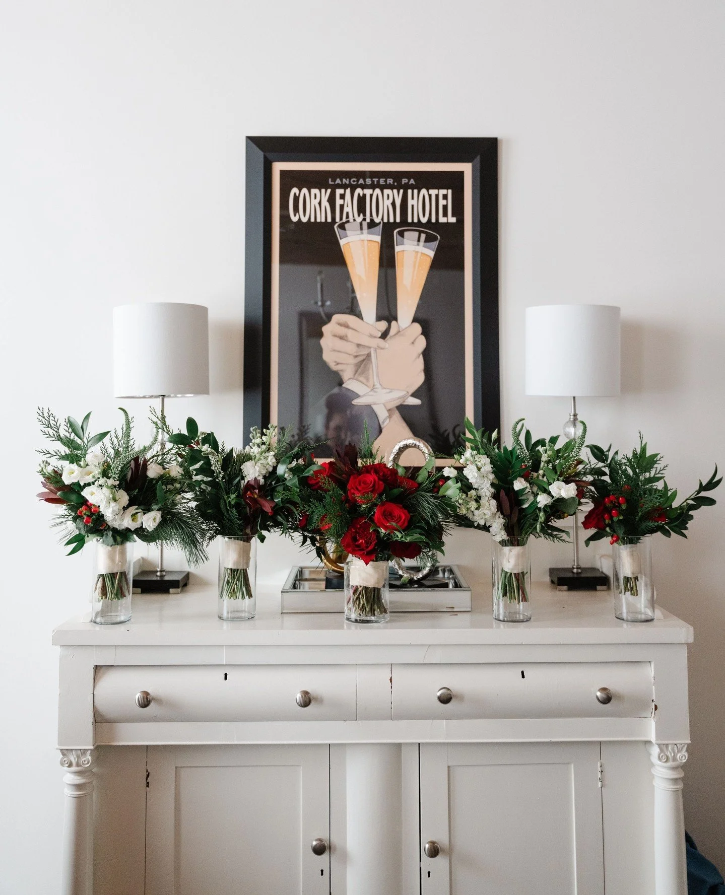 Where champagne is poured, bouquets are fluffed, and the day begins.⁠
Weddings here are beautiful from start to finish. ❤️⁠
⁠
📸@laurenfisherphotography