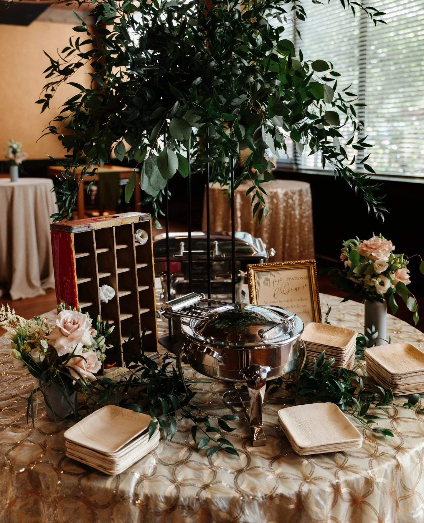 Celebrate every moment at The Warehouse ✨ With shimmering cork-lined walls, ceiling-high windows, and thoughtful golden accents, your next birthday, engagement, shower, or casual gathering will be unforgettable.⁠
⁠
📸@laurenfisherphotography