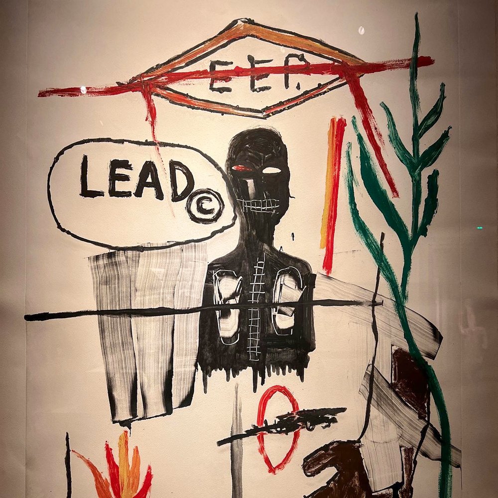 Resonance exhibition - Basquiat drawing 