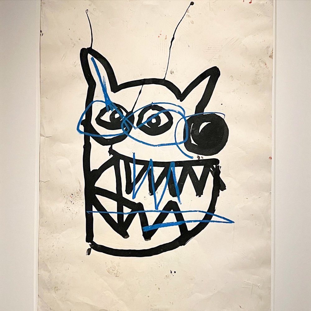 Resonance exhibition - Basquiat drawing