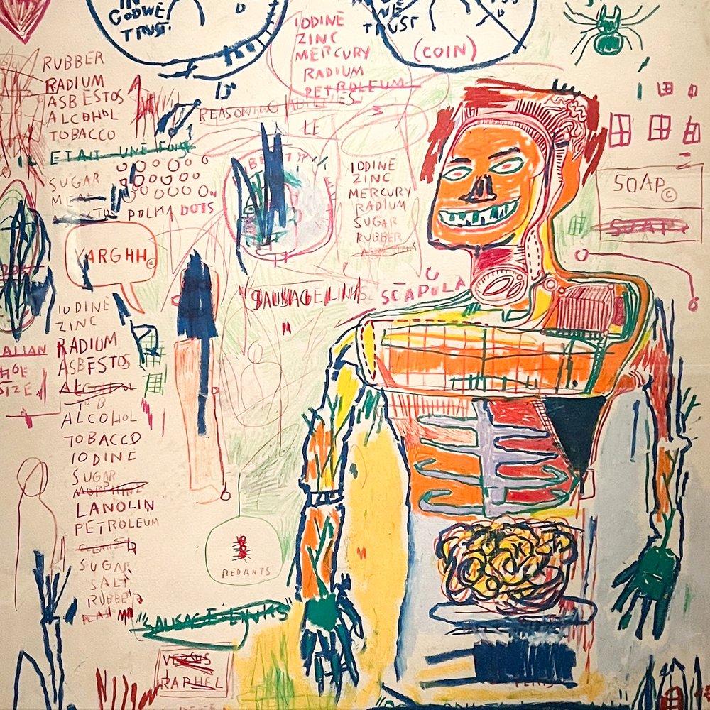 Resonance exhibition - Basquiat drawing