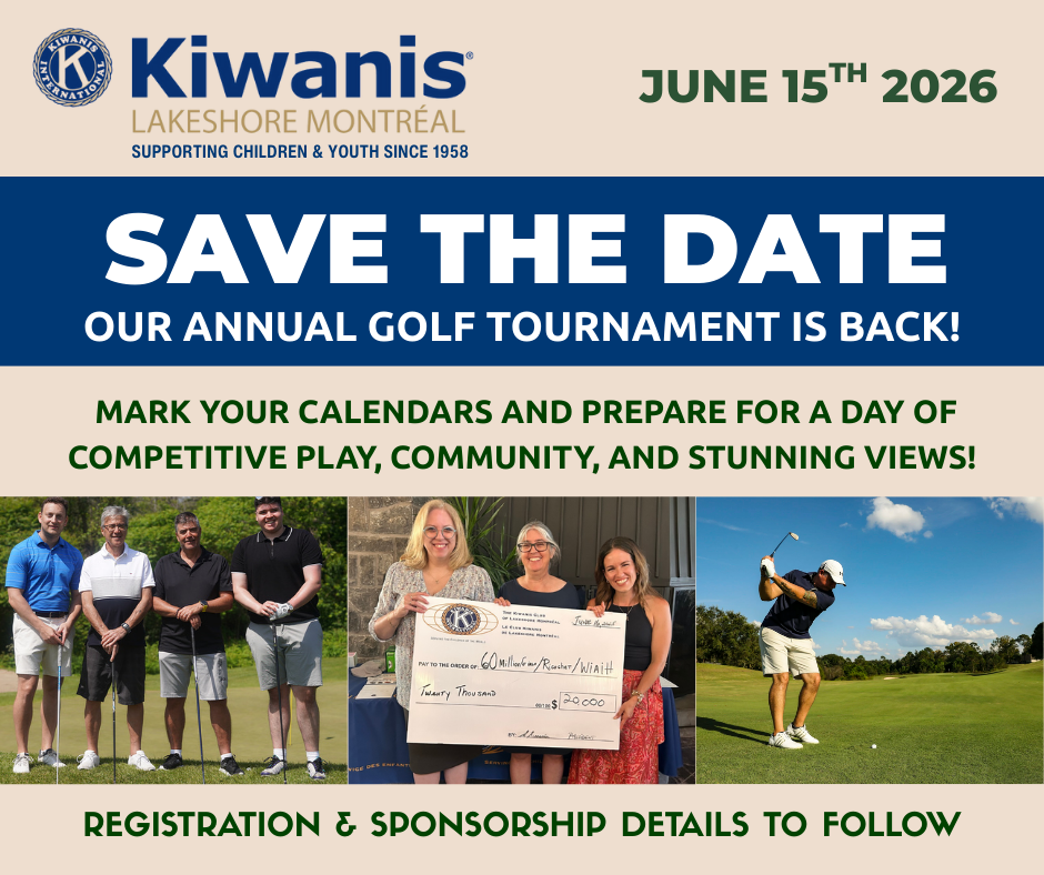 Our Annual Golf tournament is back!