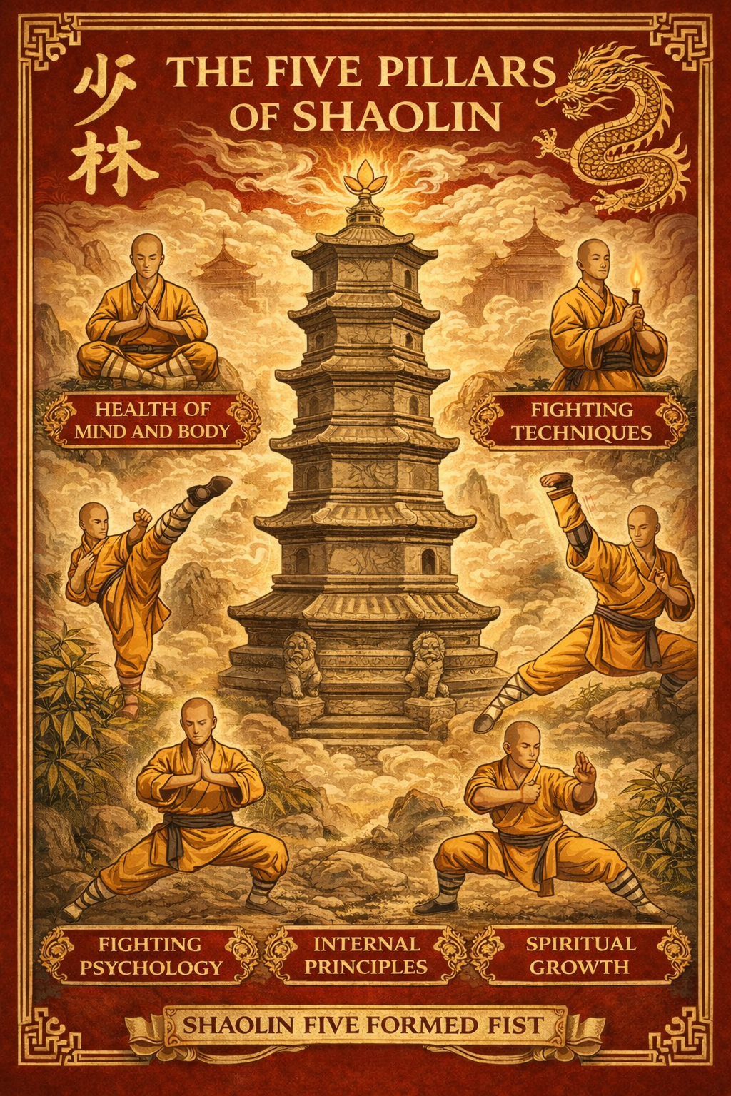 The Five Pillars of Shaolin