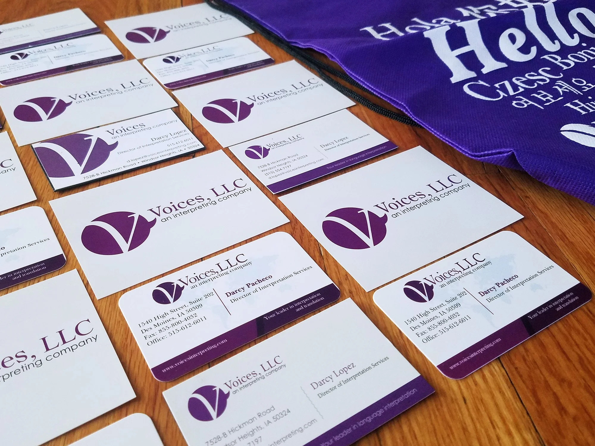 Voices Business & Promotional Materials