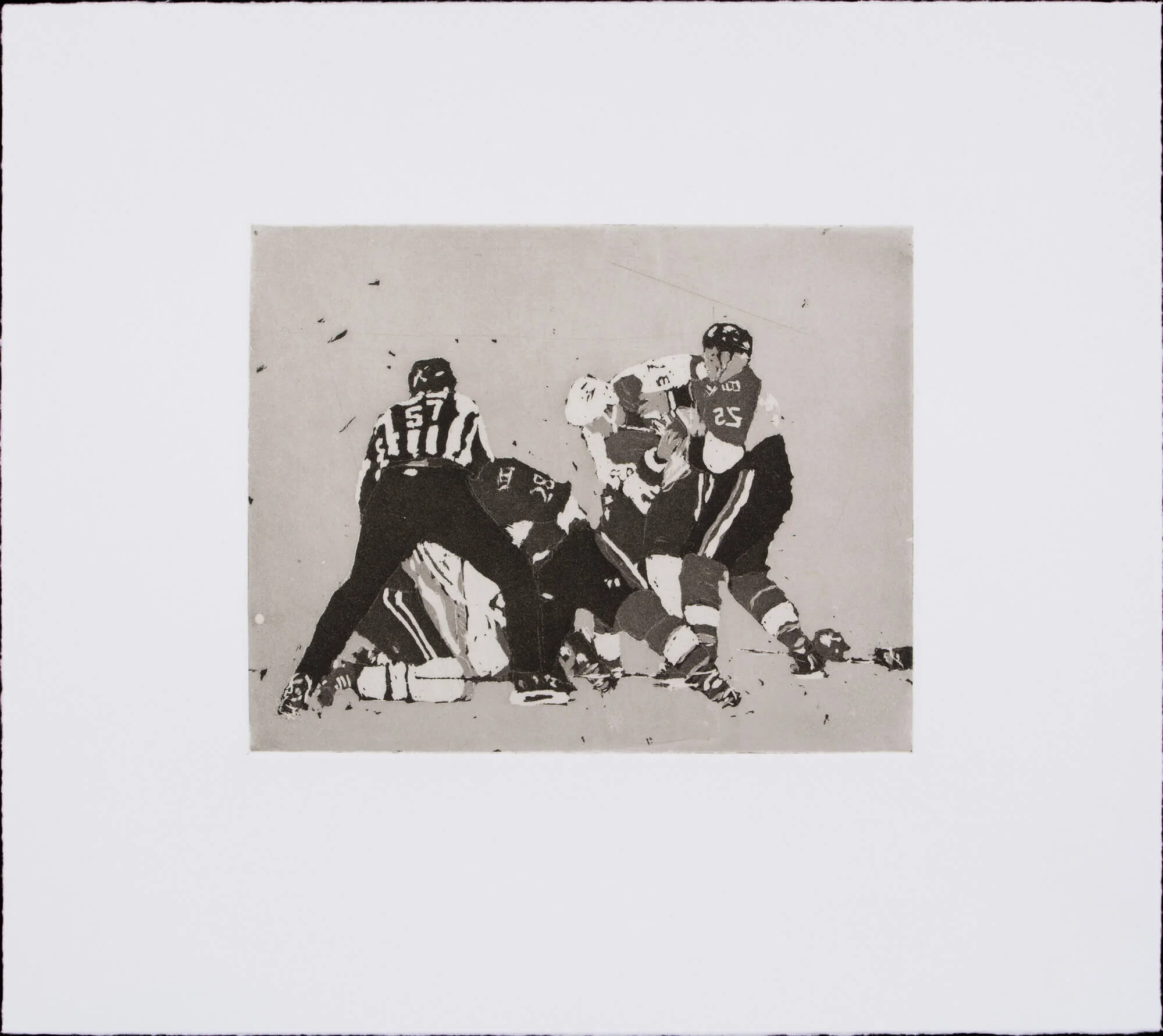   Dangles and Snipes, Aquatint, 2013 Highpoint Editions  