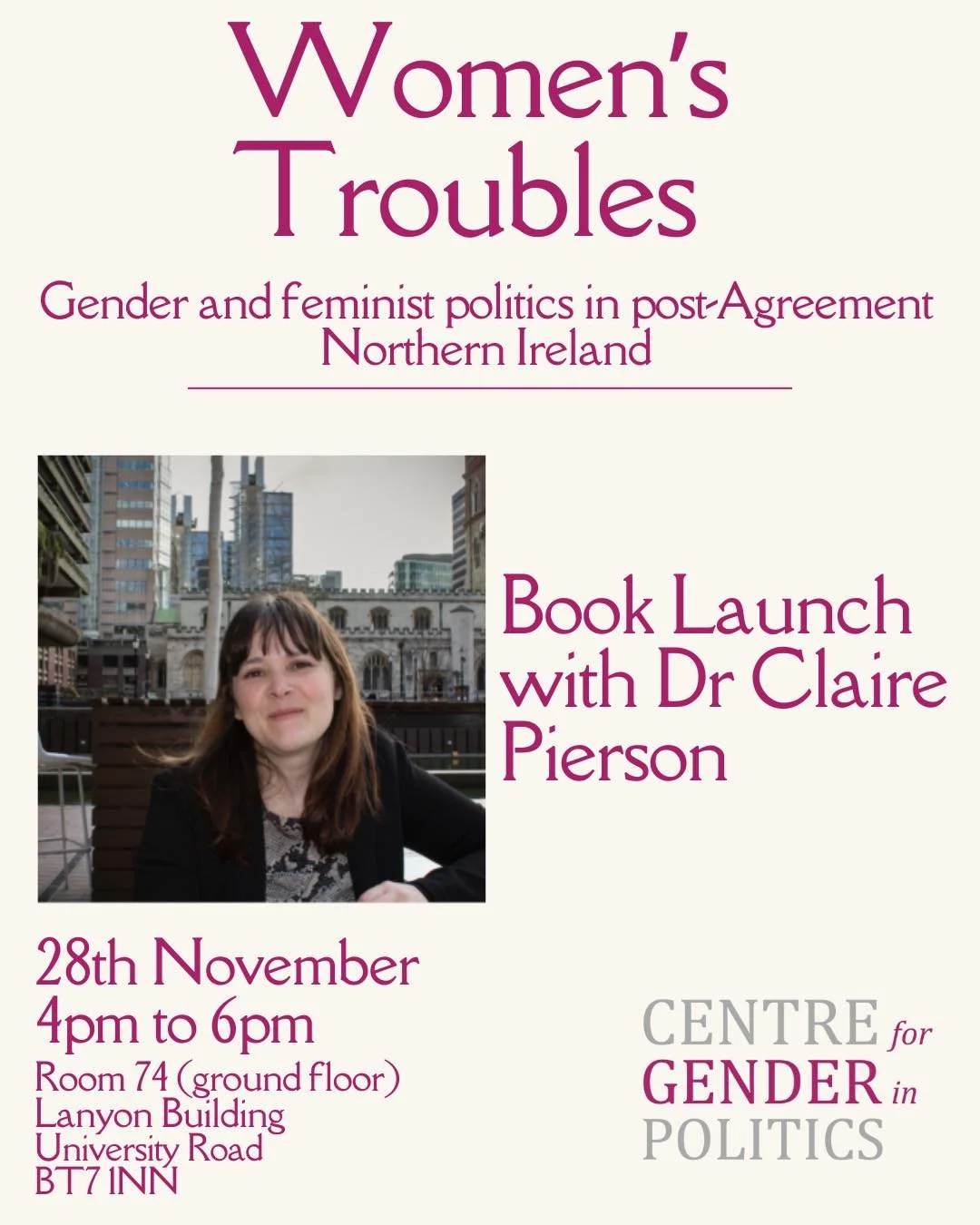 "Women's Troubles" Book Launch