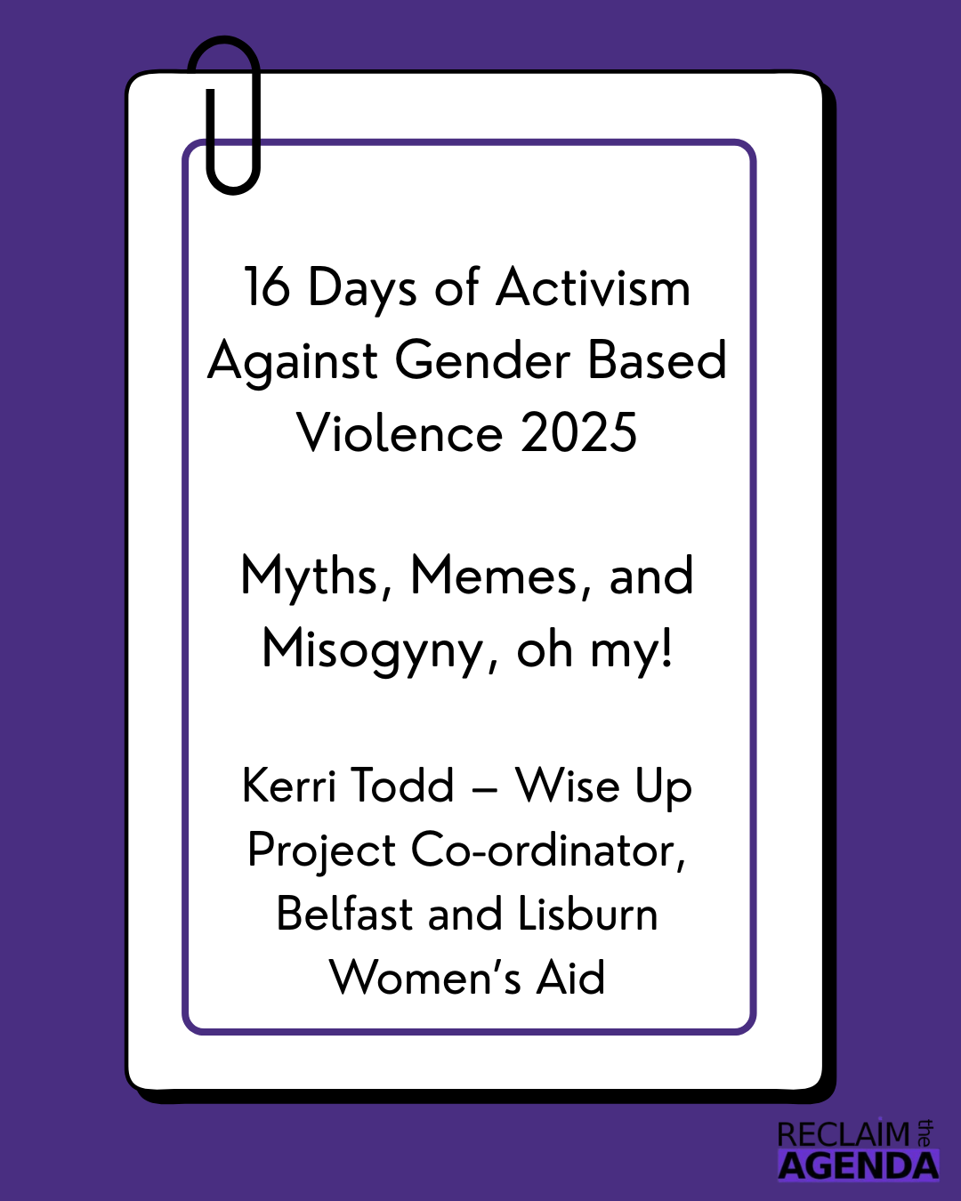 Myths, Memes, and Misogyny, oh my!