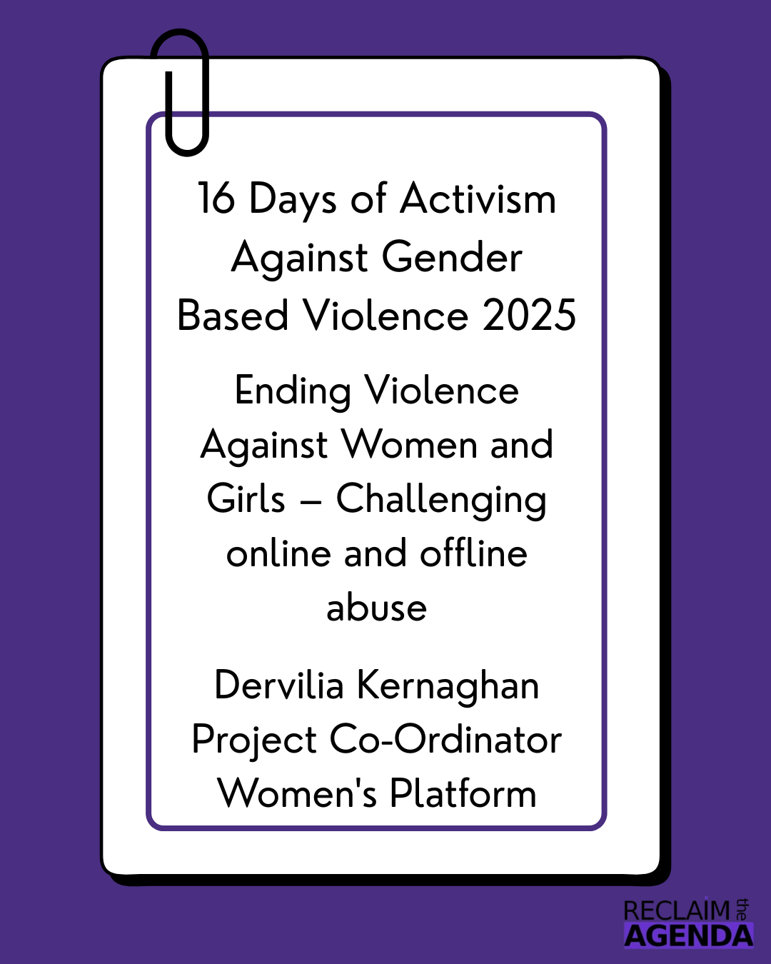 Ending Violence Against Women and Girls – Challenging online and offline abuse