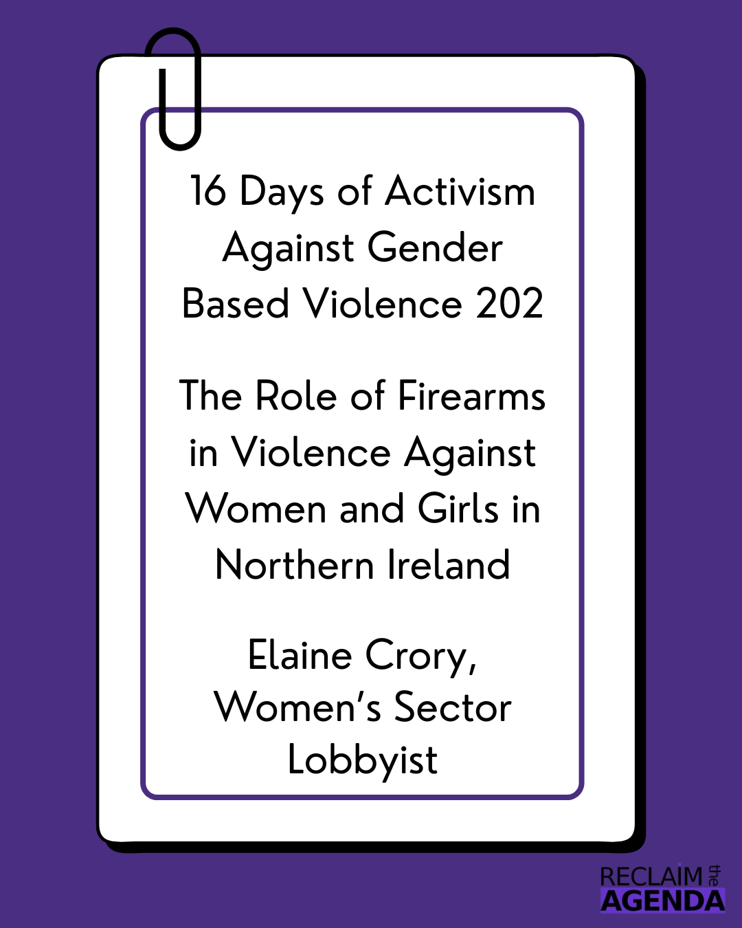 The Role of Firearms in Violence Against Women and Girls in Northern Ireland