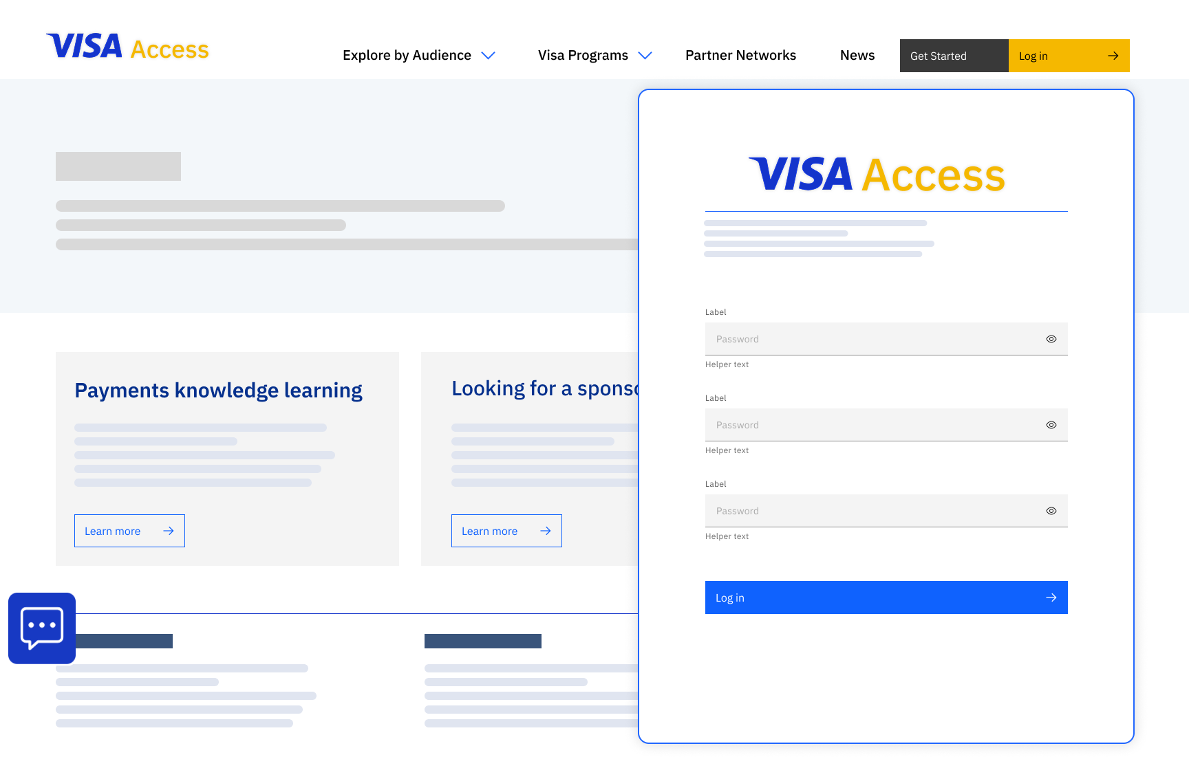 Semi-Public Access Wireframe Sample 3
