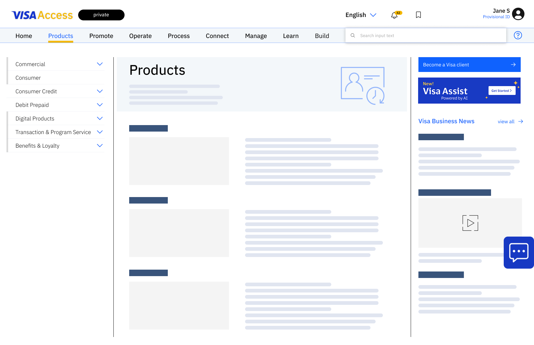 Semi-Public Access Wireframe Sample 2