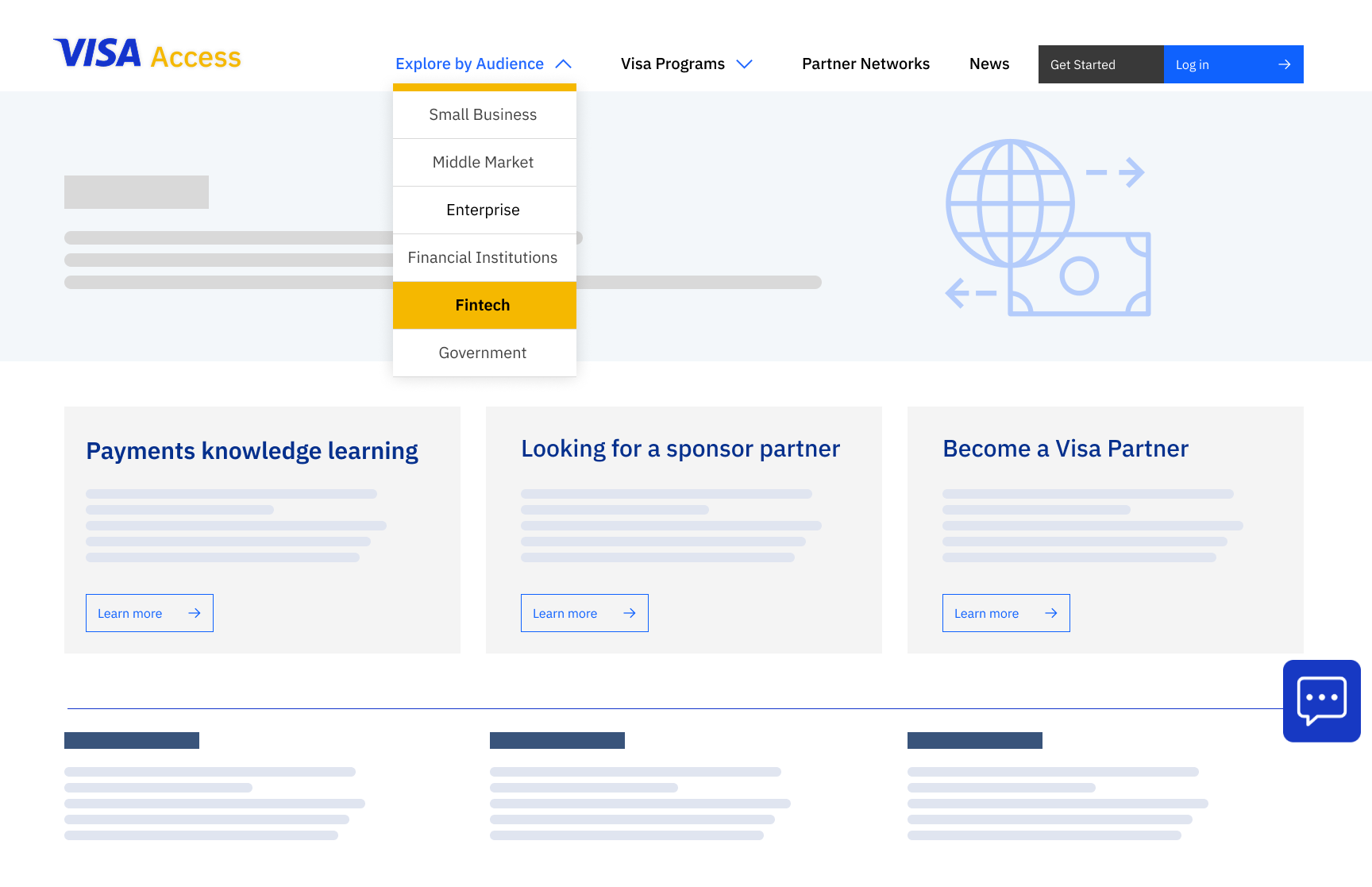 Public Access Wireframe Sample 1
