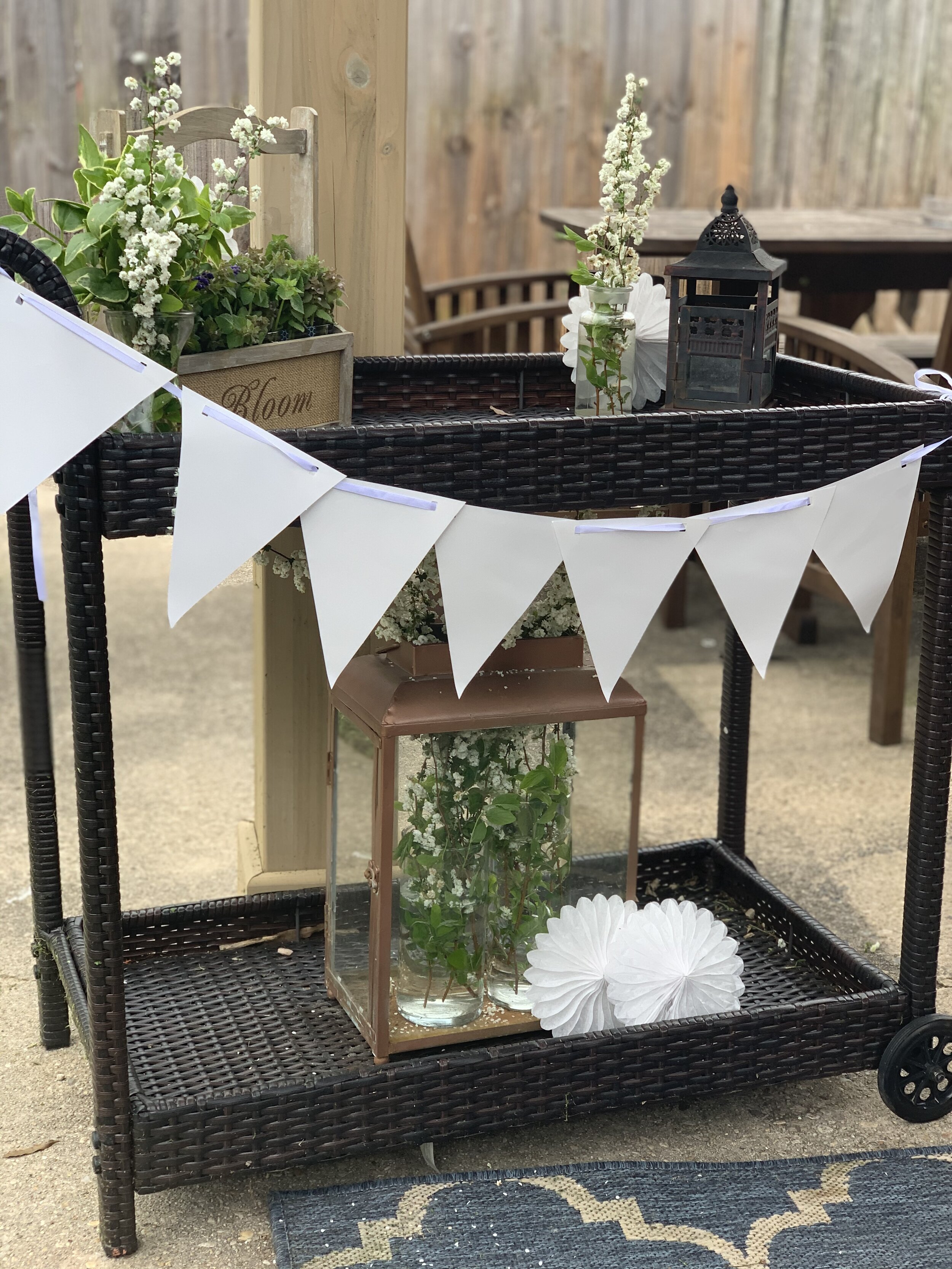 Outdoor DIY Bart Cart Styling