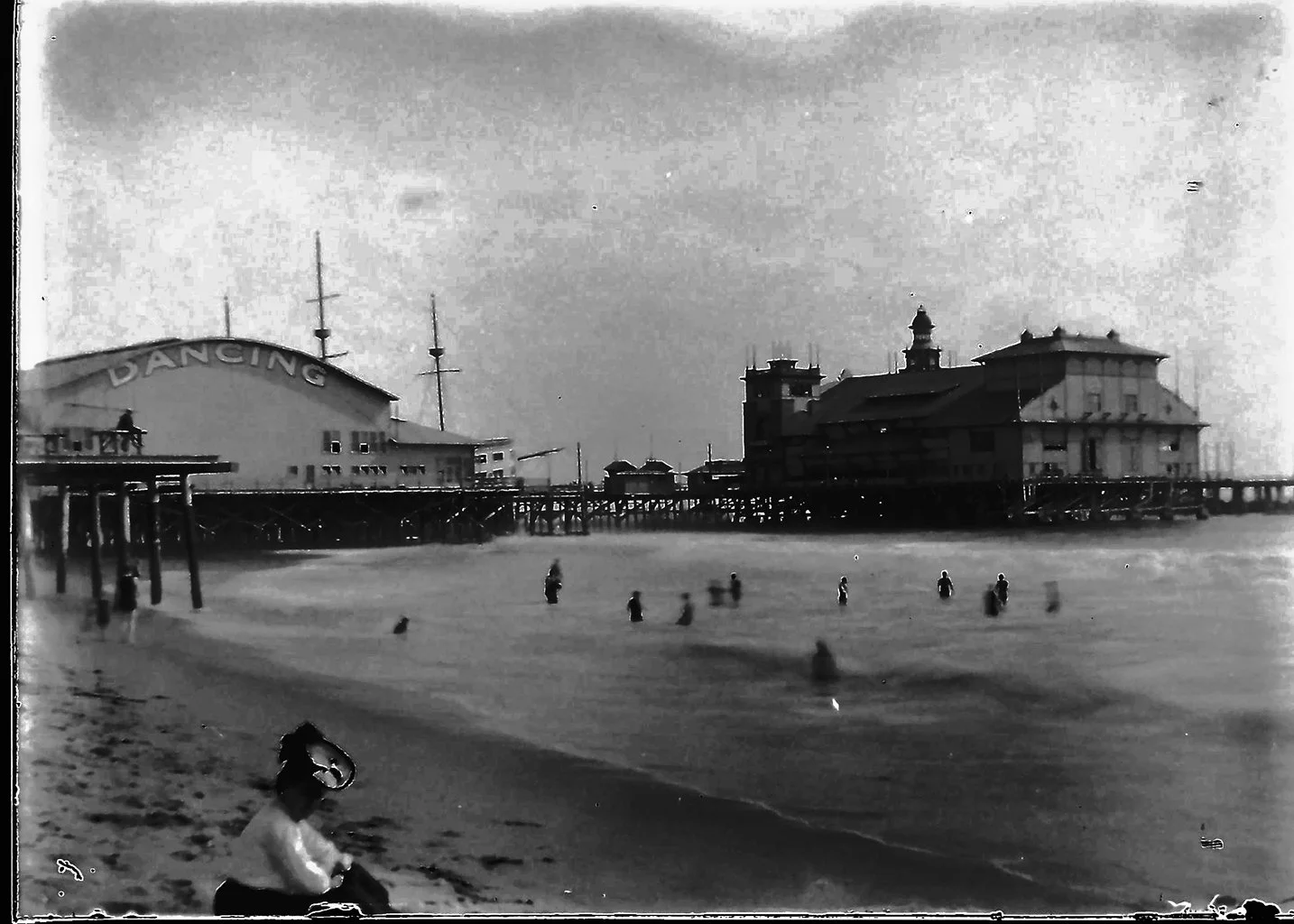 G002 - Swimmers at the beach near Ocean Park Santa Monica.jpg