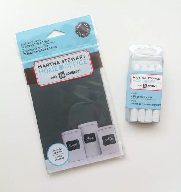 Martha Stewart with Avery 12 Labels 2.5" x 3.75" Chalkboard Labels Removable 