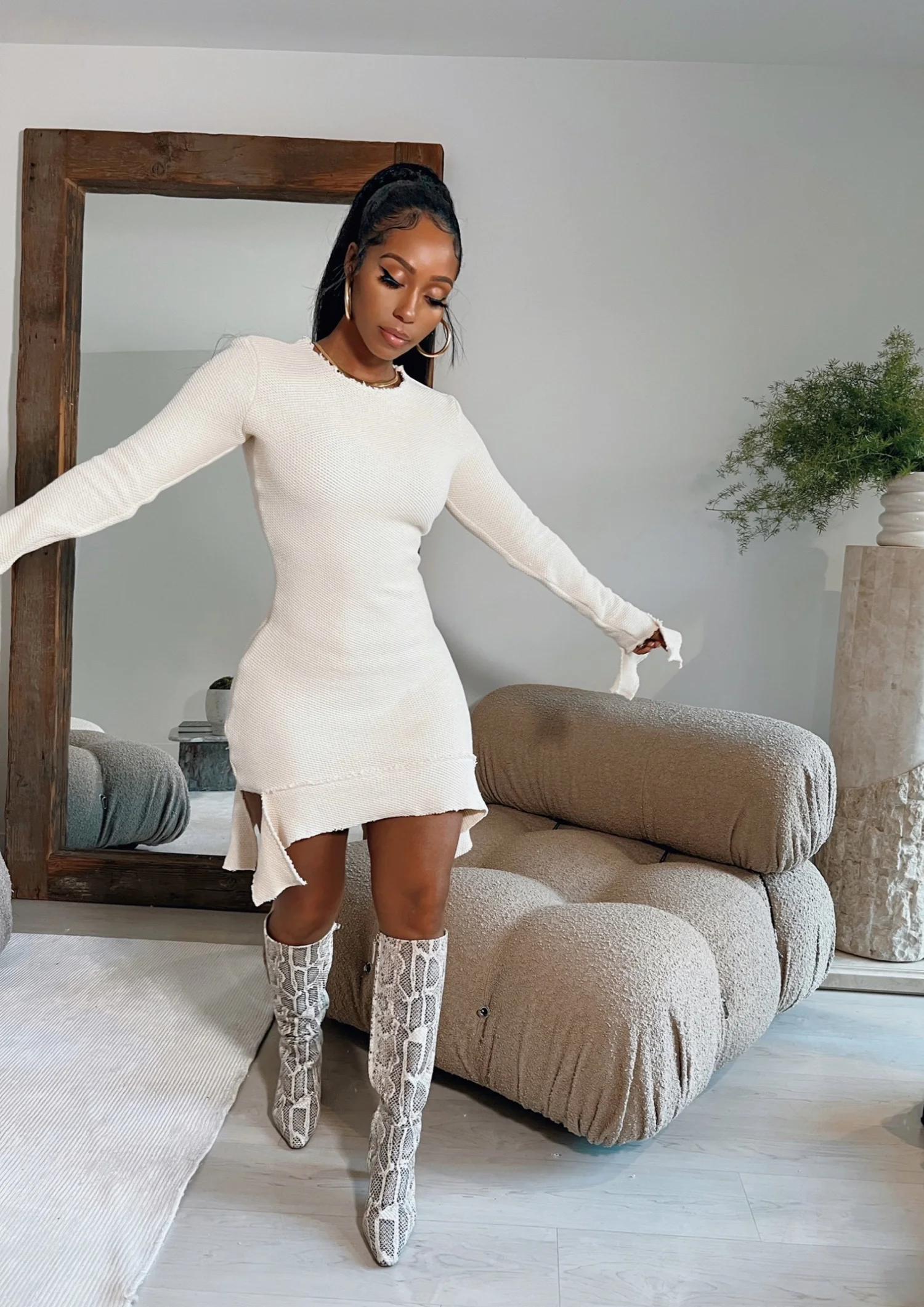 Helu Knit Mini Dress