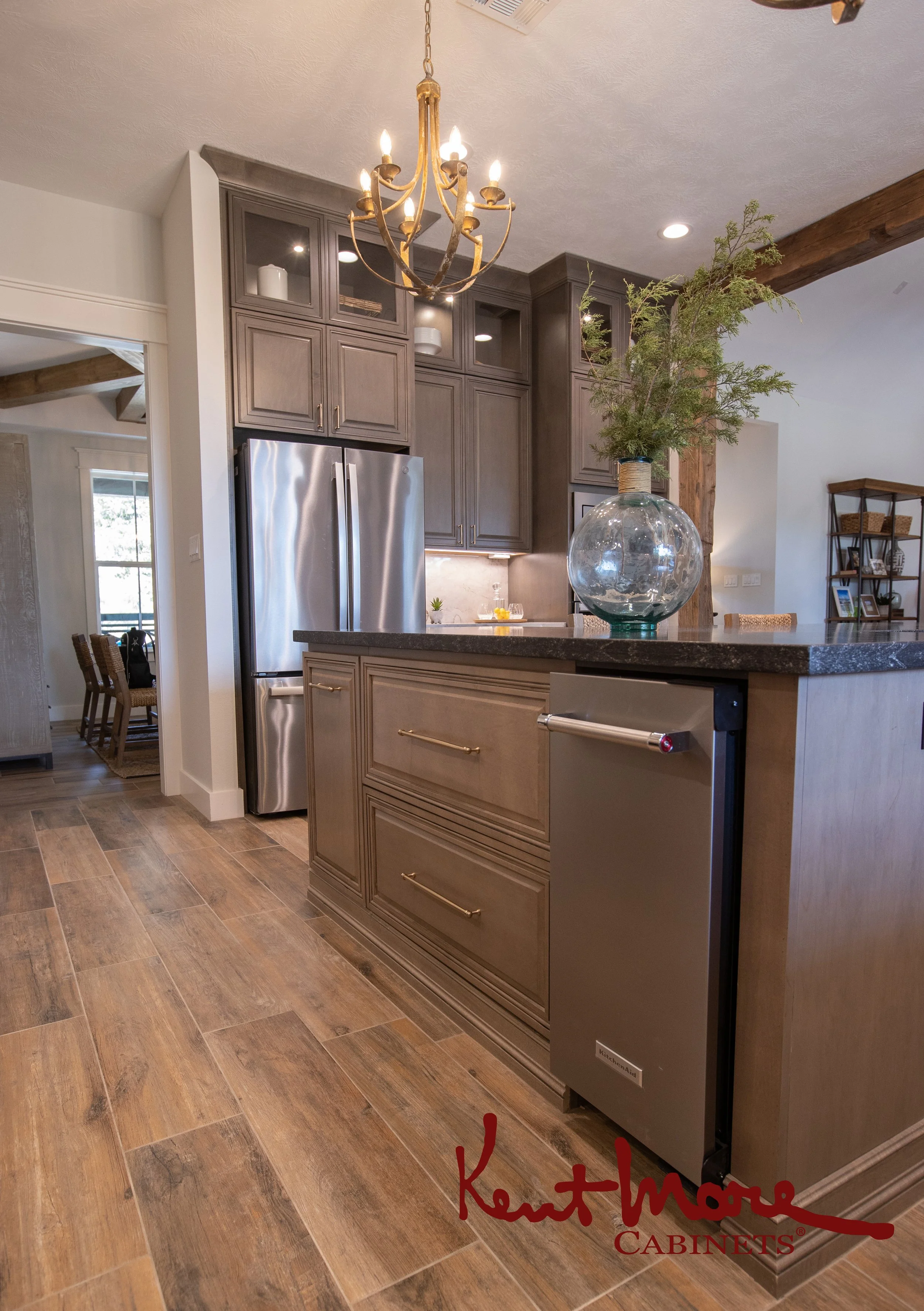 Transitional Rustic Kitchen Remodel by Kent Moore Cabinets project photo 5