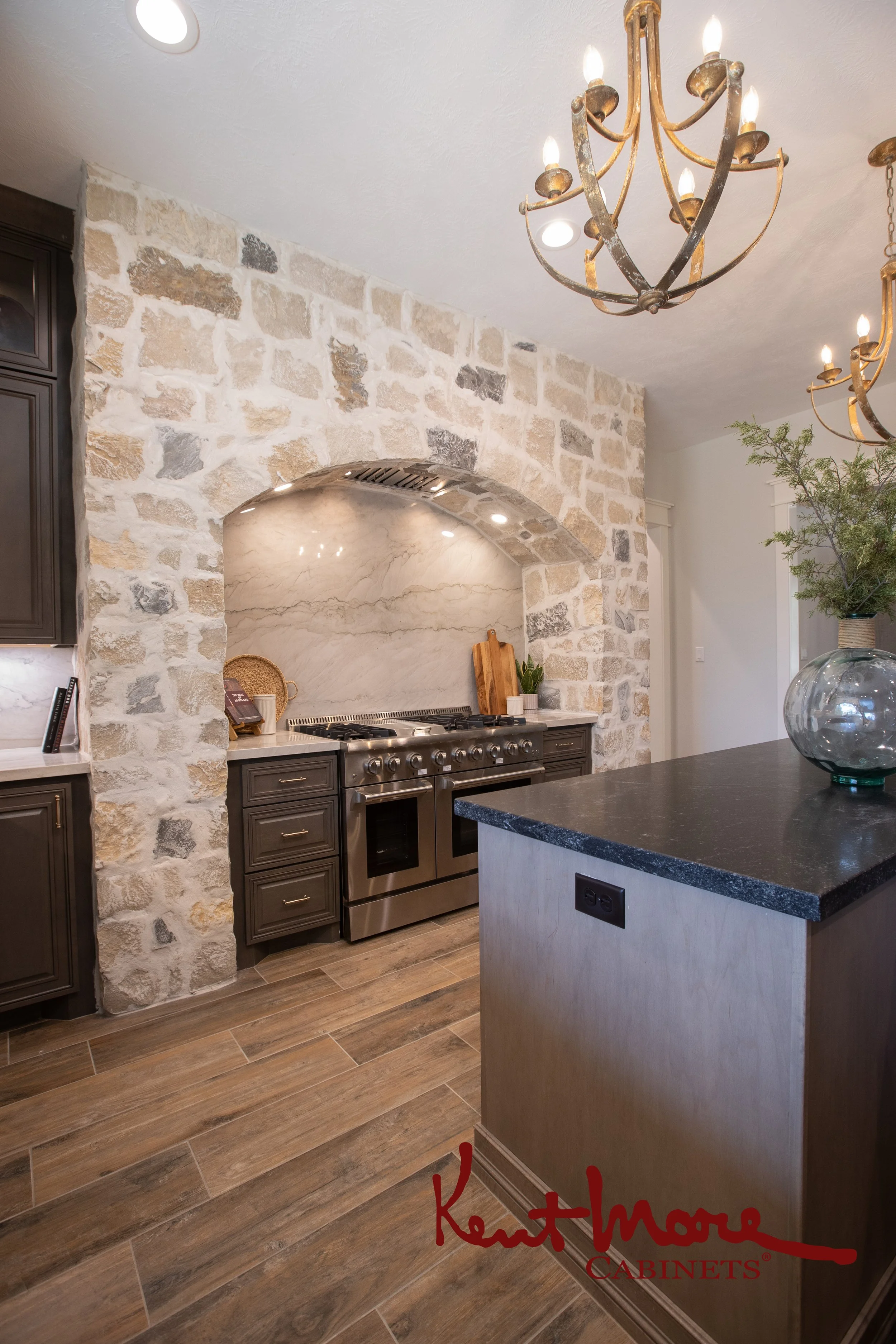Transitional Rustic Kitchen Remodel by Kent Moore Cabinets project photo 7