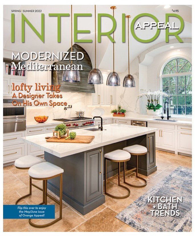 We are so honored to be featured in the latest Interior Appeal Magazine for our complete renovation in Winter Park!  Thank you Kate and Christi for the wonderful recognition!  @orangeappealmagazine @charlesclaytonconstruction @abbyliga