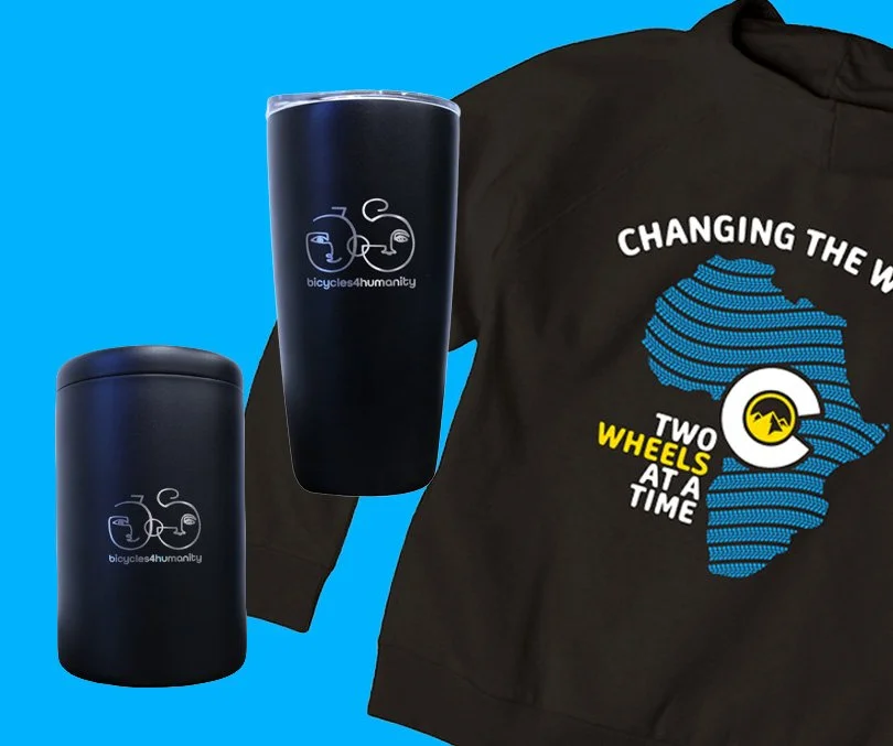 Donate $1,000 and receive a Miir B4H coffee travel cup and a B4H coffee canister with coffee plus a special edition B4H hoodie