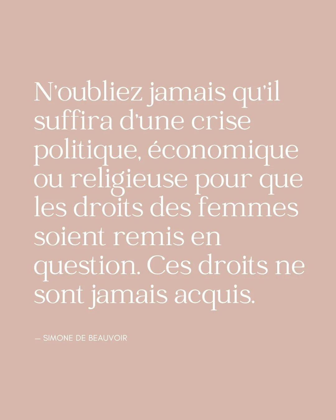 En cette Journ&eacute;e internationale des droits des femmes, je voulais prendre un moment pour honorer celles qui nous ont ouvert la voie. 

Hommage &agrave; toutes celles qui, hier, ont lutt&eacute; pour arracher ces victoires essentielles pour nos