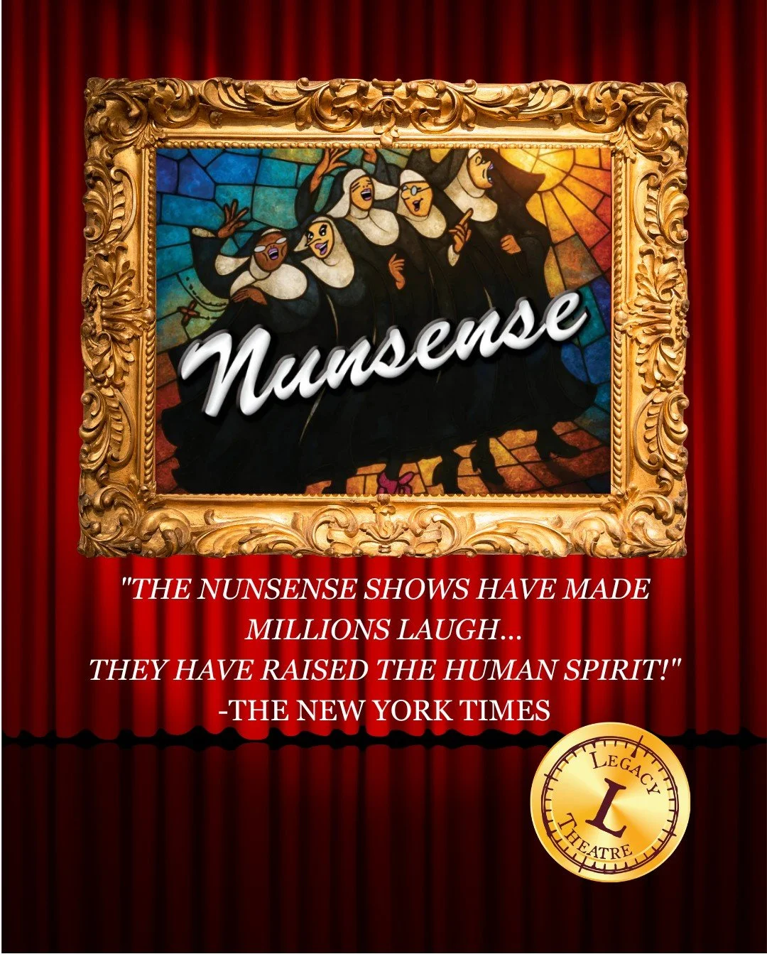 ⭐Did you get your tickets to Nunsense yet? It's just 1 month away!

This hilarious musical will leave you in stitches!

🎟️Go to https://www.legacytheatrect.org/2026-mainstage-season or call the box office at 203-315-1901.

#Nunsense #Broadway #Conne
