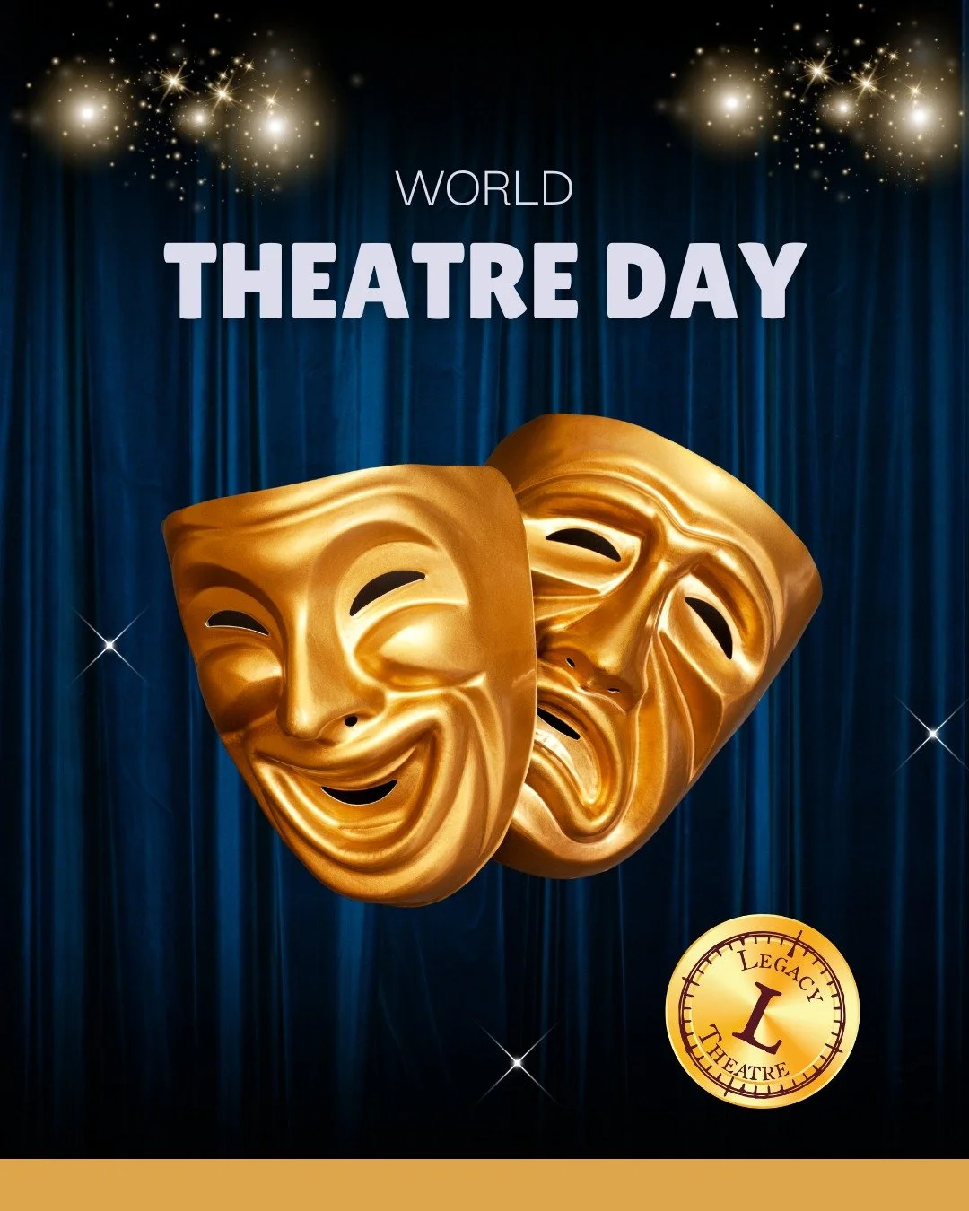 🎭Heartfelt wishes to all theatre artists and enthusiasts on World Theatre Day.

May you continue to keep the magic alive!

www.legacytheatrect.org

#WorldTheatreDay #theatre #communitytheatre #Branford #StonyCreek