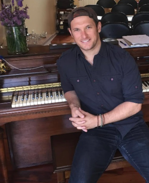 Drew Gasparini, Broadway composer (KARATE KID), during his stay at the George Victor Artist Cottage