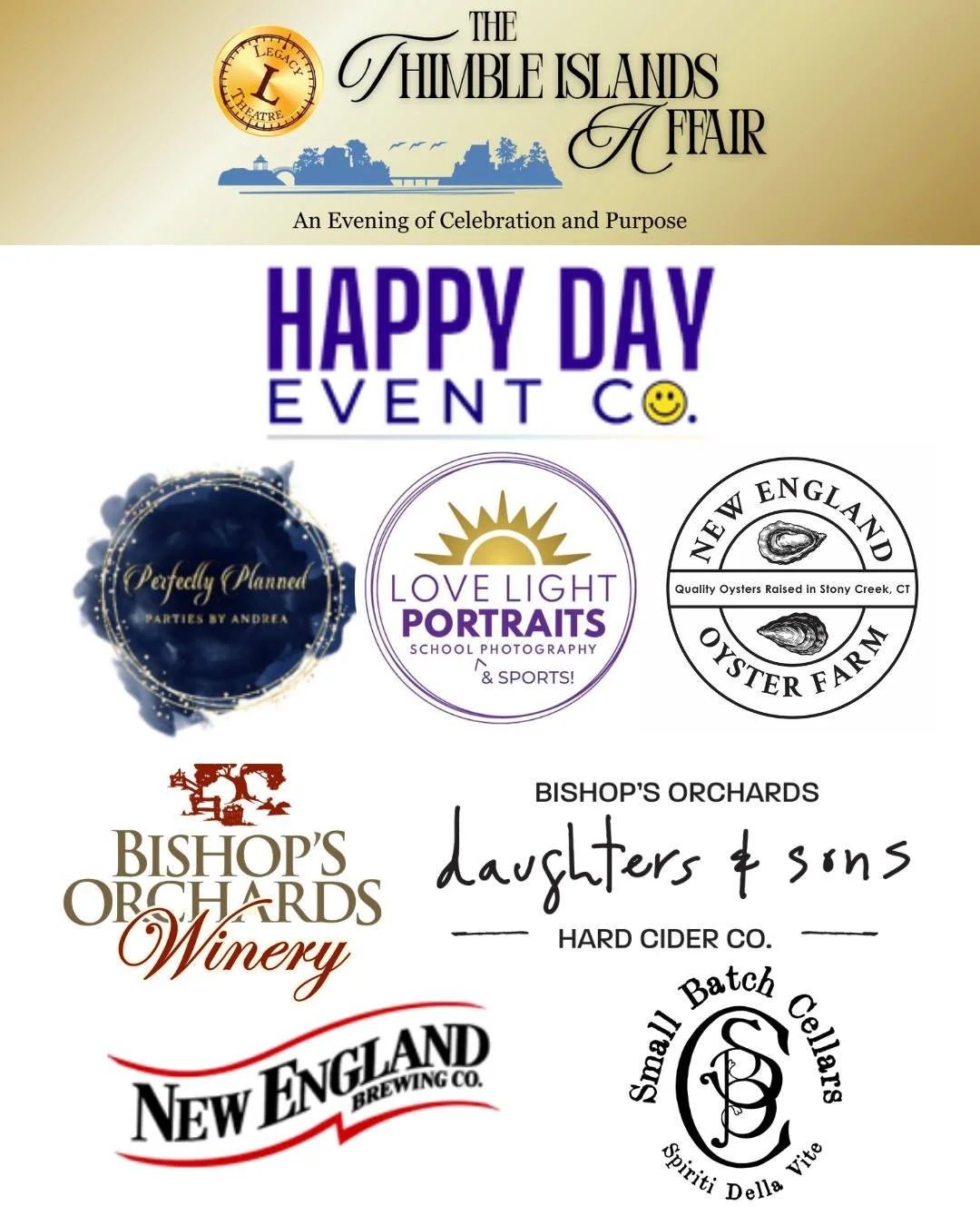 Thank you to the incredible local vendors who helped make The Thimble Islands Affair so special. 💙

We're proud to partner with these amazing businesses along the shoreline, bringing the very best of our community together. From exceptional catering