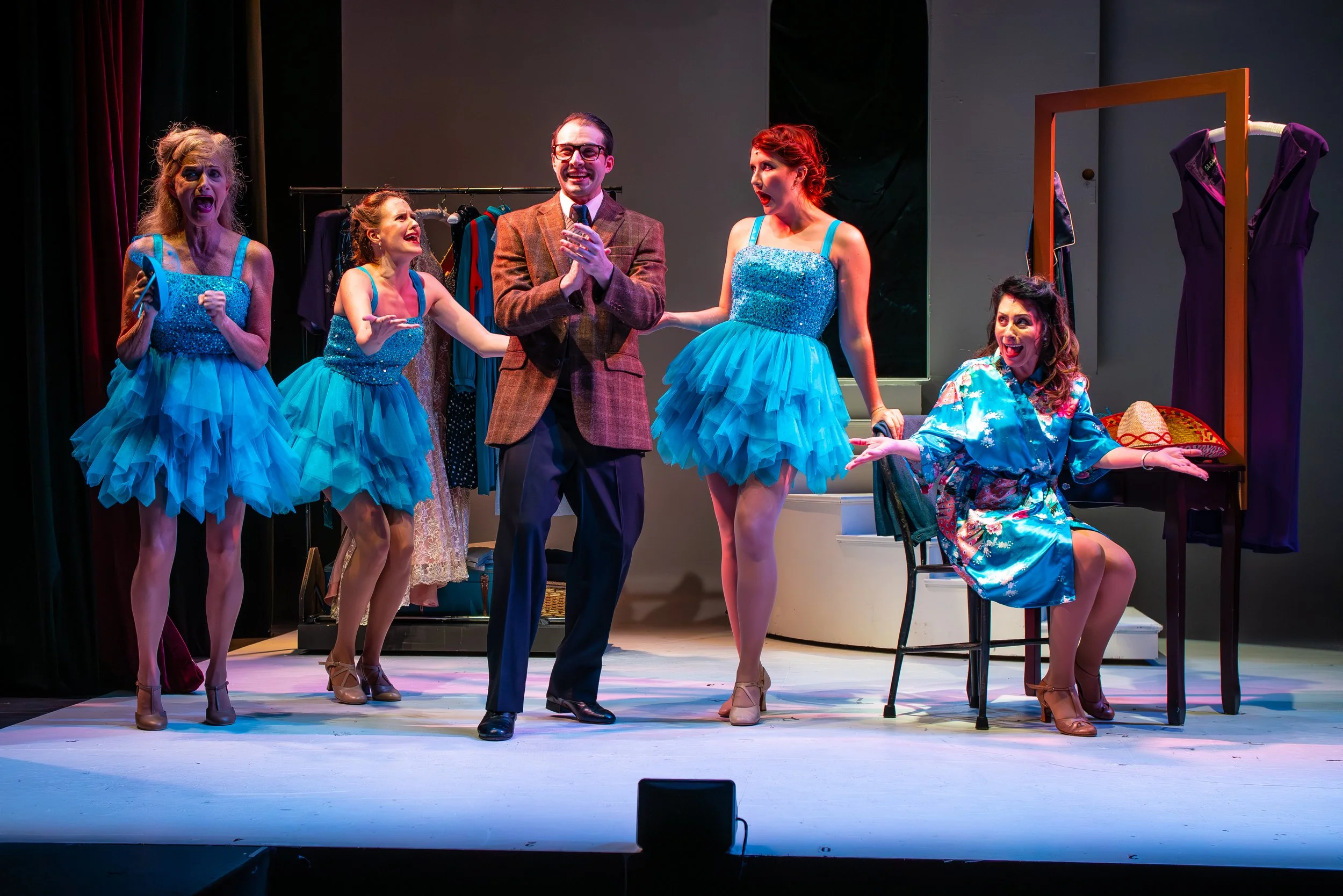 Janet Dickinson, Amber Emerson, Dominic Pagliaro, Emily Steinhardt and Michelle Aravena
