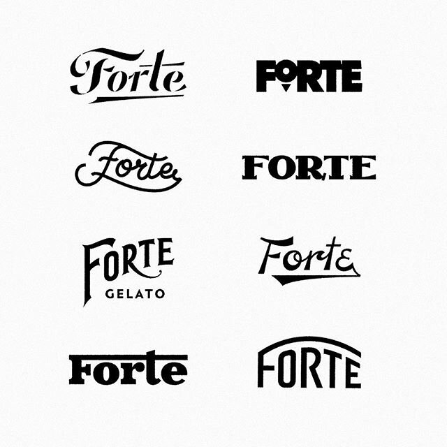 File under: mucca_graveyard
&mdash;
Handful of logo explorations that inevitably didn&rsquo;t make the cut for a tasty and guilt-free gelato brand we&rsquo;re wrapping up the identity and packaging for. Keep an eye out for it in the up and coming mon